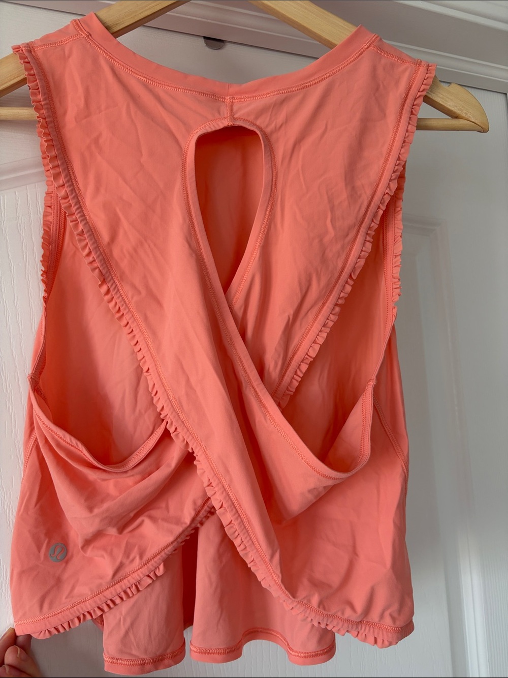 Lululemon Fast As Light Tank Frilled
